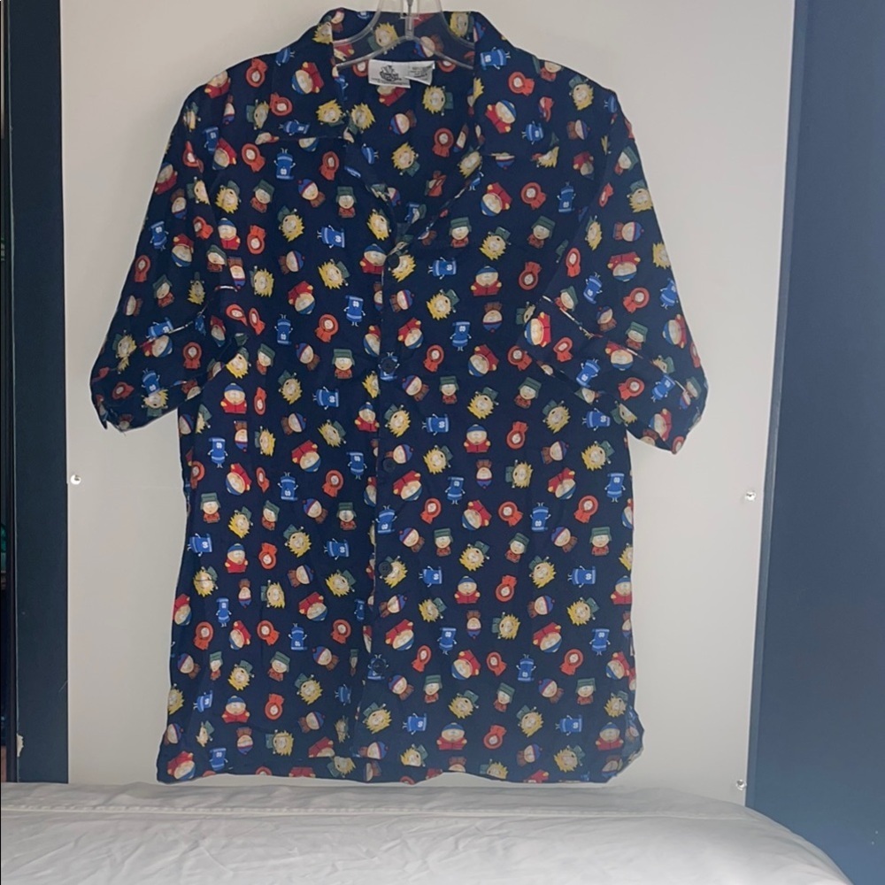 RARE 2002 VINTAGE COMEDY CENTRAL Button Short Sleeve Shirt Cartman
Kenny Sz SMAL